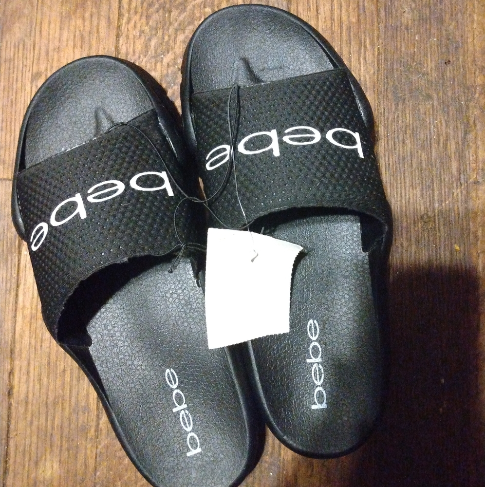 Black BeBe Slides